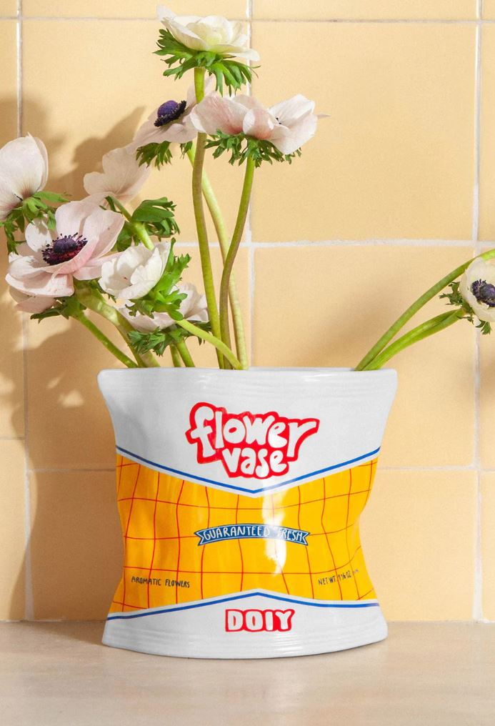 Chip Bag Ceramic Vase