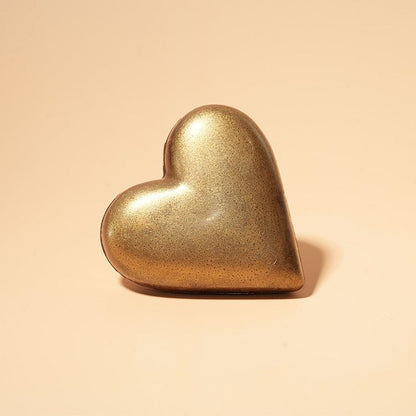 Chocolate Golden Heart with chocolate almonds