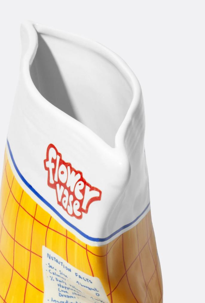 Chip Bag Ceramic Vase