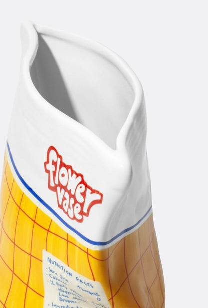 Chip Bag Ceramic Vase