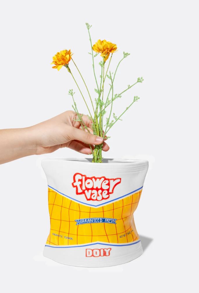 Chip Bag Ceramic Vase